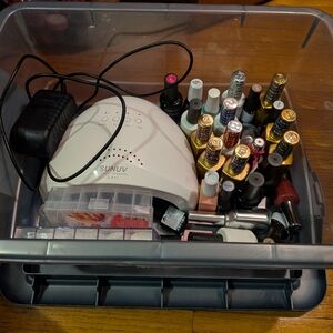 UV/LED Gel Nail Lamp + Polishes